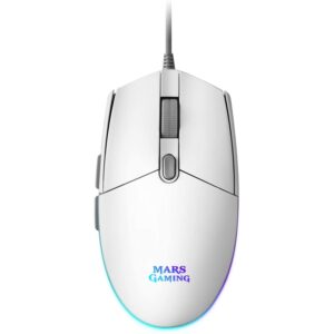 Mars Gaming Raton MMG 3200dpi RGB FLOW Blanco,MMGW,4710562757996