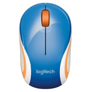 Logitech Raton Mini M187 Inalambrico Azul