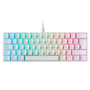 MARS GAMING Teclado mini MKMINI Blanco