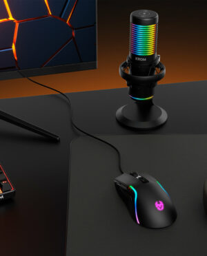 KROM Microfono KAZE Streaming Rgb