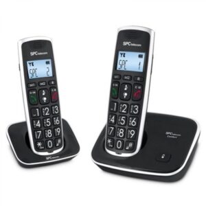 SPC 7609N Telefono Inalambrico DECT COMFORT KAISER DUO Negro,SPC 7609N,7609N,Telefono,8436542850247