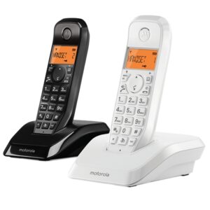 MOTOROLA S1202 Telefono DECT DUO Blanco / Negro,MOTOROLA S1202,S1202,Telefono,5055374794548