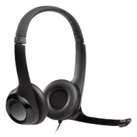 logitech auricular+mic h390 usb negro