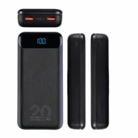 rivacase bateria powerbank va2580 (20000mah) negro 20w