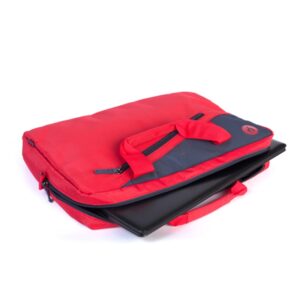 MONRAY Maletin Portátil 15.6" Bolsillo Ext. Rojo