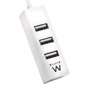 EWENT EW1122 Mini-Hub USB 4 Puertos blanco