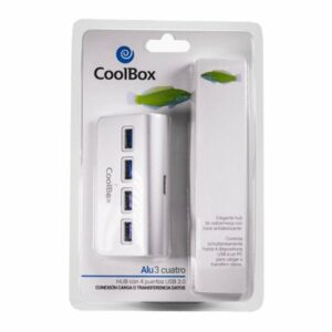 Coolbox HUB ALU-3 4 Puertos USB3.0,COO-HU4ALU3,8436556141805