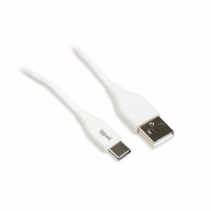 iggual Cable USB-A/USB-C 100 cm blanco Q3.0 3A,Cable USB-A,8435364317181