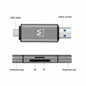 EWENT EW1075 USB3.1 Gen 1 Compact Lector Tarjetas Todo en Uno