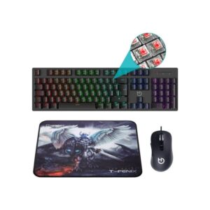 Hiditec Combo Gaming GK400 Teclado + Raton + Alfombrilla,GK400,Combo Gaming GK400,PAC010026,8436545693049