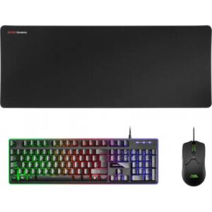 Pack Gaming Mars Gaming MCPX Teclado H-MECH + Ratón Óptico + Alfombrilla Negro,MCPX,Combo MCPX,MCPXBES,4710562759006