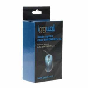 iggual Raton optico COM-ERGONOMIC-XL-800DPI azul,COM-ERGONOMIC-XL,IGG317532,8435364317532