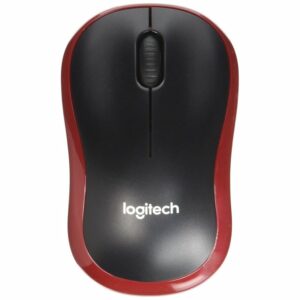 Logitech Raton Inalambrico M185 Rojo