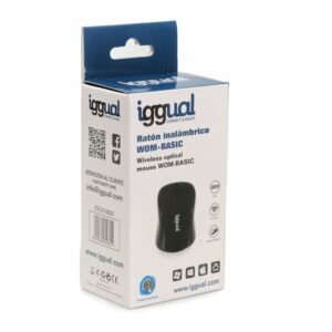 iggual Ratón inalámbrico WOM-BASIC-1600DPI negro,WOM-BASIC,WOM-BASIC-1600DPI,IGG316825,8435364316825