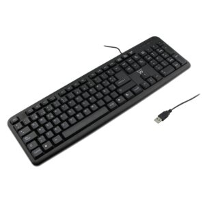 Ewent EW3256 Teclado Slim USB-PS2 Negro