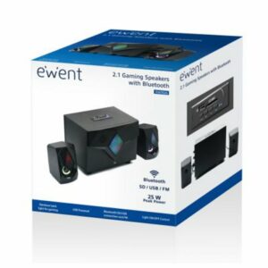 Ewent EW3526 Altavoces Gaming 2.1 Bluetooth lector usb,Ewent EW3526,EW3526,EW3526 Altavoces,Altavoces Gaming,8052101430233