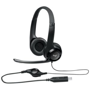 981-000406,5099206030015,Logitech Auricular+Mic H390 USB Negro,H390