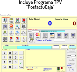 Programa PosfactuCaja para Tiendas y Supermercados