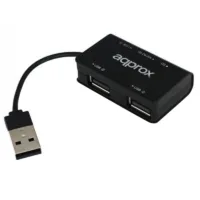 approx appht8b hub 3 usb 2.0+lec.sd/microsd negro