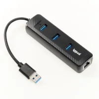 iggual hub tipo a x 3 puertos usb 3.1+rj45 carbon