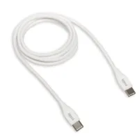 iggual cable usb c/usb c 100 cm blanco q3.0 3a