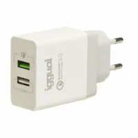 iggual cargador 2xusb carga rápida qc3.0 30w