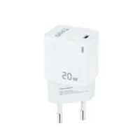 tooq cargador de pared usb c pd20w, blanco