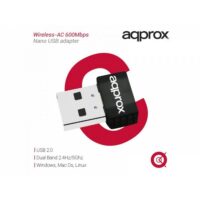 approx APPUSB600NAV2 Tarjeta Red WiFi N600 Nano US