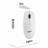 logitech raton b100 oem blanco