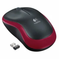 logitech raton inalambrico m185 rojo