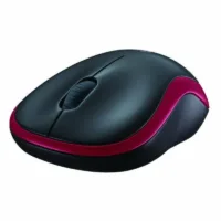 logitech raton inalambrico m185 rojo