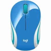 logitech raton mini m187 inalambrico azul