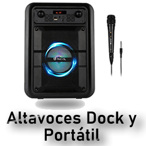 Altavoces Dock y portatil