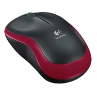 logitech raton inalambrico m185 rojo