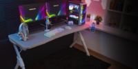 mars gaming mgdxl rgb mesa gaming white