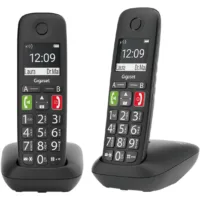 gigaset e290 inalambrico dect duo negro