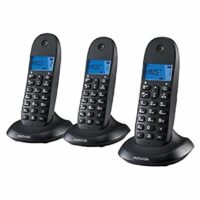 MOTOROLA C1003 CB+ Telefono DECT Negro Trio