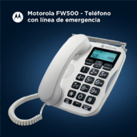 motorola fw500 telefono fijo + 4g + bateria emerge