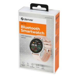 Denver SW-173 Reloj Smartwatch Bluetooth 1.28" frecuencia cardíaca IP67 Rosa,Denver SW-173,SW-173,Smartwatch