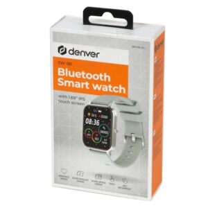 Denver SW-181 Reloj Smartwatch Bluetooth 1.7" frecuencia cardíaca presión arterial OS IP67 Gris