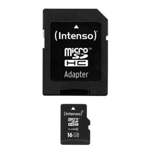 Tarjeta de Memoria Intenso 3413470 Micro SD clase 10 16GB c/adapt