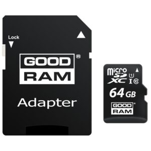 Tarjeta de Memoria Goodram M1AA Micro SD clase 10 64GB c/adapt,Goodram M1AA,M1AA-0640R12,5908267930151