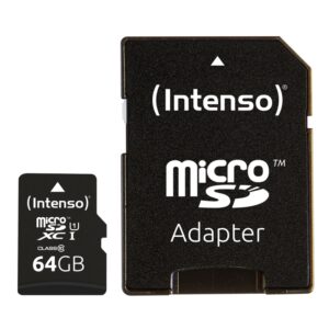 Tarjeta de Memoria Intenso 3423490 Micro SD UHS-I Premium 64GB c/adap,Intenso 3423490,3423490,Micro SD UHS-I Premium 64,Premium 64,4034303019861