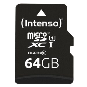 Tarjeta de Memoria Intenso 3423490 Micro SD UHS-I Premium 64GB c/adap,Intenso 3423490,3423490,Micro SD UHS-I Premium 64,Premium 64,4034303019861