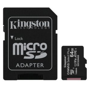 Tarjeta de Memoria Kingston SDCS2/64GB micro SD XC clase 10 64GB c/adap,740617298697,Kingston SDCS2/64GB,SDCS2/64GB,XC clase 10