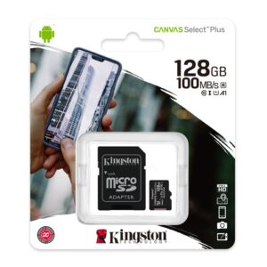 Tarjeta de Memoria Kingston SDCS2/128GB microSD XC clase 10 128GB c/adap,Kingston SDCS2/128GB,microSD XC,SDCS2/128GB,740617298703