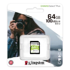 Tarjeta de Memoria Kingston SDS2/64GB SD XC 64GB clase 10,Kingston SDS2/64GB,SDS2/64GB,SD XC 64GB,740617297973