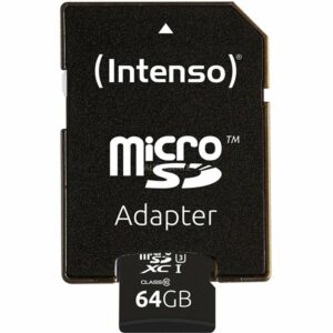 Tarjeta de Memoria Intenso 3433490 Micro SD UHS-I profesional 64GB,Intenso 3433490,3433490,Micro SD UHS-I profesiona,4034303022366