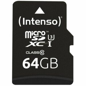 Tarjeta de Memoria Intenso 3433490 Micro SD UHS-I profesional 64GB,Intenso 3433490,3433490,Micro SD UHS-I profesiona,4034303022366