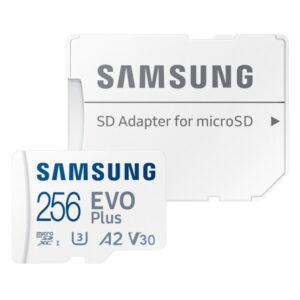 Tarjeta de Memoria Samsung MicroSD/HC EVO Plus 256GB Clase 10 c/adap